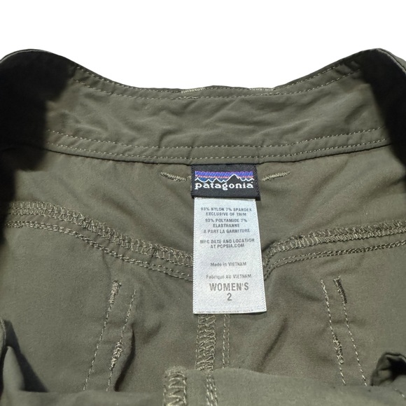 Patagonia Women's Solimar Skirt Nylon Travel Hiking Green Casual Size 2 - Picture 5 of 5